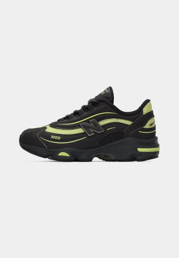 Кроссовки унисекс m1000 New Balance, Black/Dry Lime — фото 2