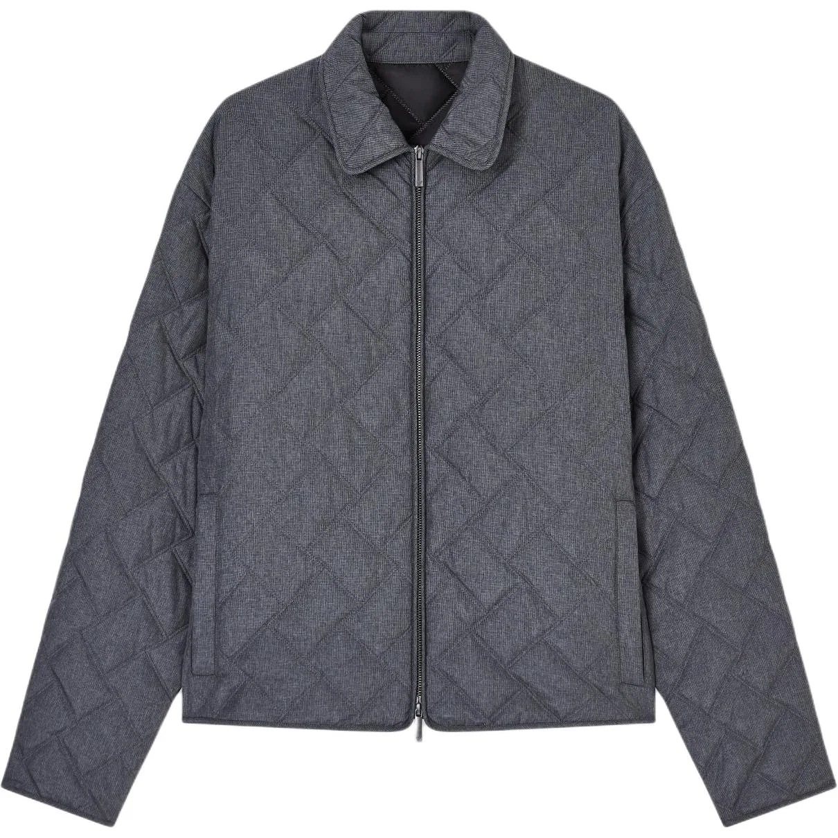 Стеганая куртка на молнии EMPORIO ARMANI, Gray