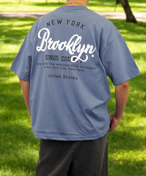 

Футболка свободного кроя с вышивкой, защитой от УФ-излучения, технологией прохлады и сухости Burner, Sagara, темно-синий