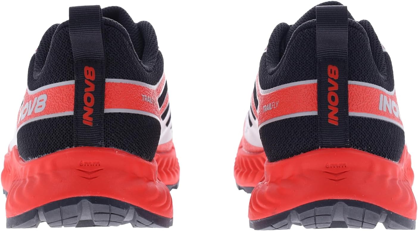 Мужские кроссовки для трейлраннинга INOV8 Trailfly, черный/красный/серый/темно-серый — фото 4