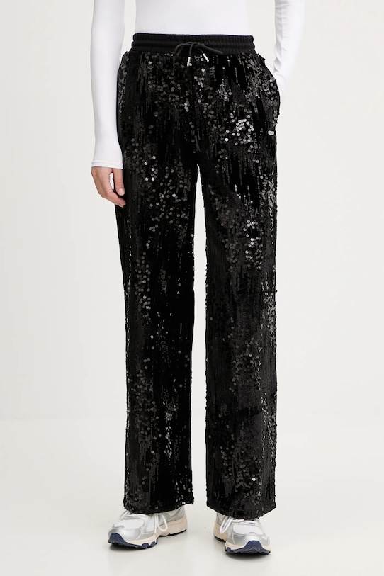 

Велюровые спортивные штаны Guess, черный