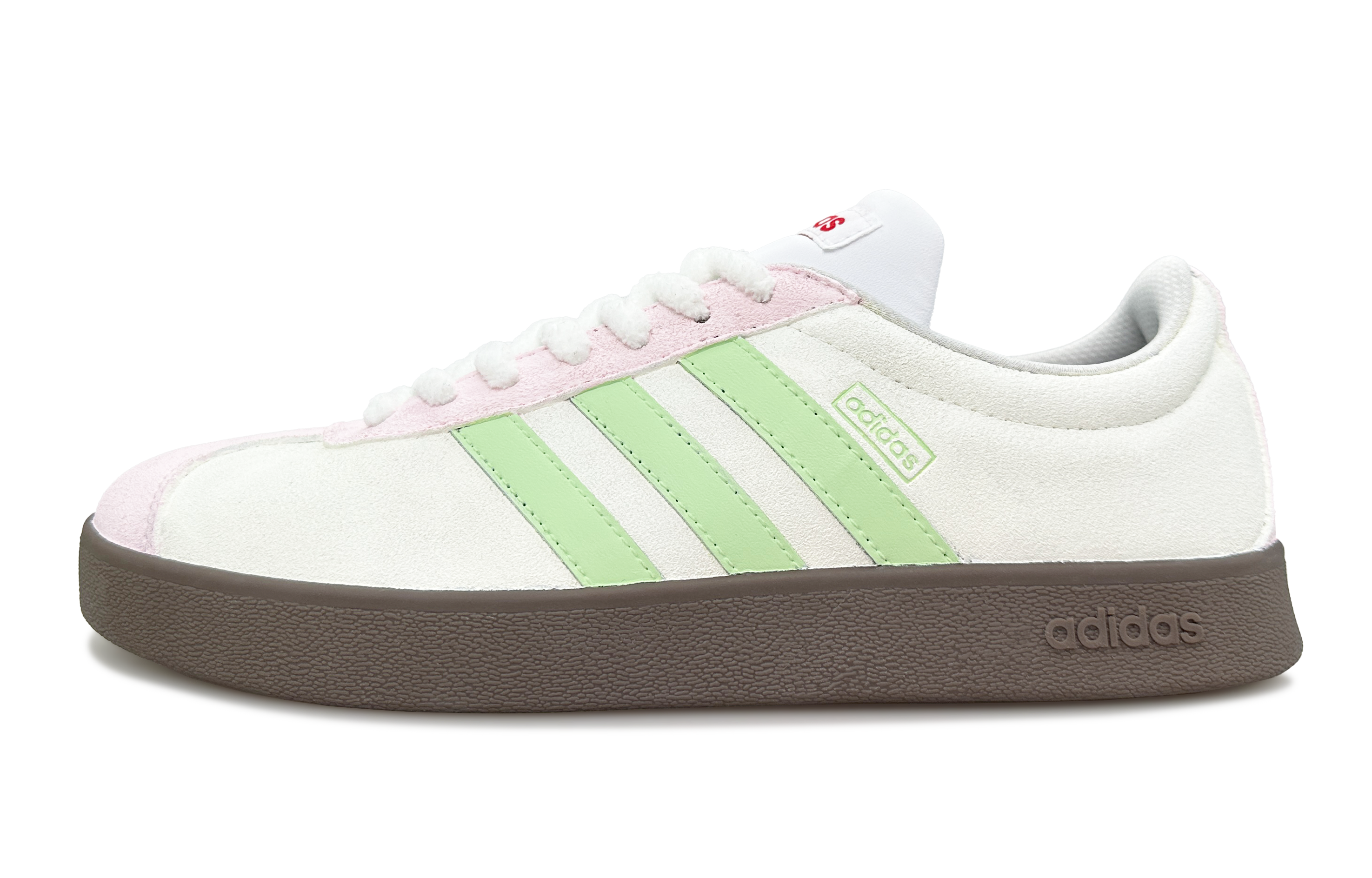 Adidas Кроссовки для скейтбординга VL COURT 2.0 Haruno Spring Tea, противоскользящие, износостойкие, низкие, унисекс, белые, зеленые