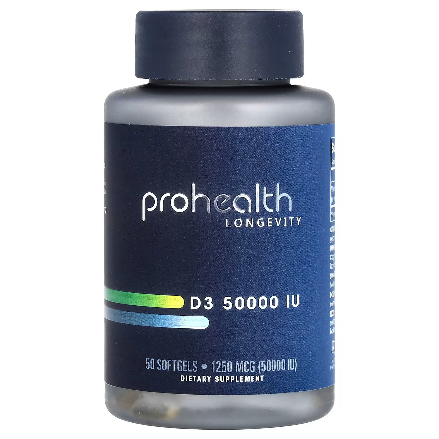 

Витамин D3 1250 мкг 50 000 МЕ ProHealth Longevity, 50 мягких таблеток