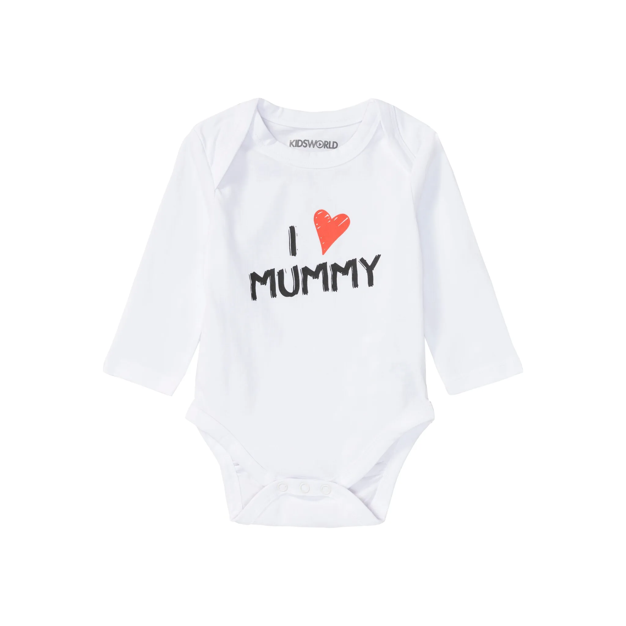 Боди KIDSWORLD с длинными рукавами «Набор из 2 детских боди Mummy&Daddy», из органического хлопка, темно-синий/белый — фото 4