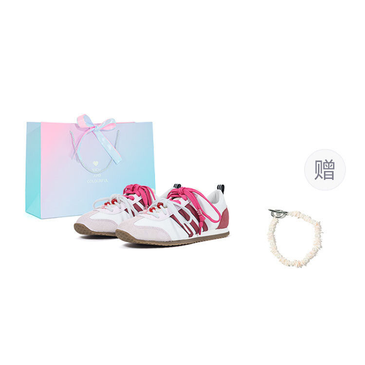 

Кроссовки adidas neo VS JOG 2.0 Lifestyle Shoes Unisex Low-top Pink/red/white, розовый