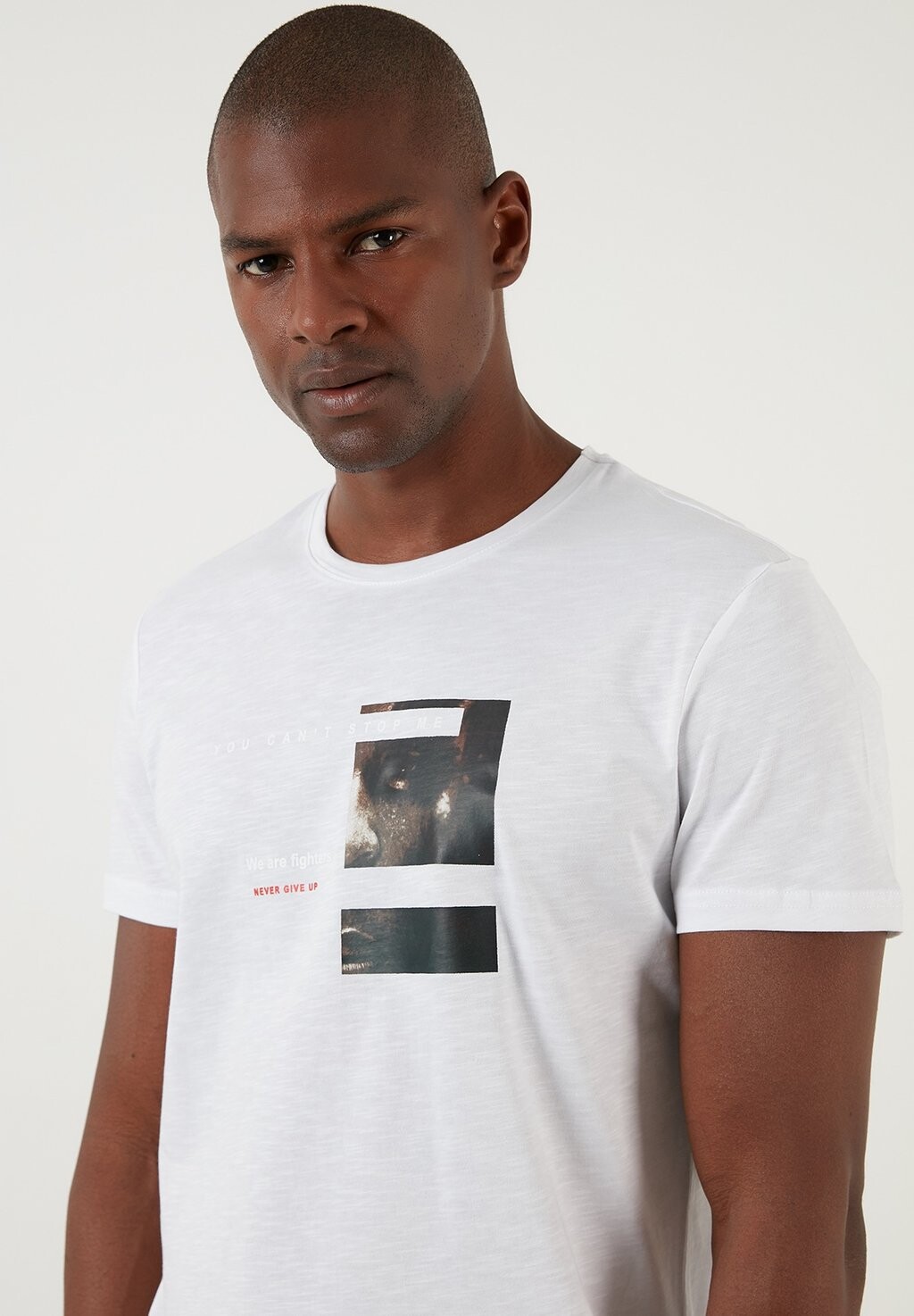 

Футболка с принтом SLIM FIT Buratti, белый