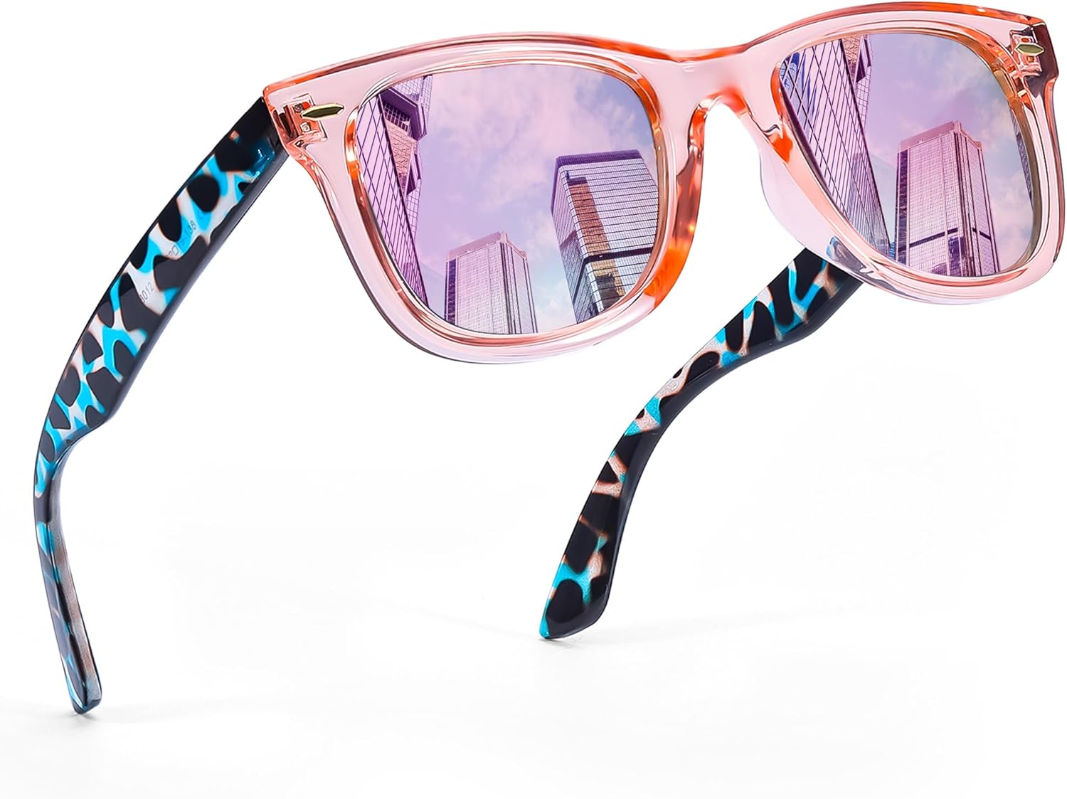 

Солнцезащитные очки FancyPink Retro с зеркальными линзами и поляризацией для женщин | Легкие и модные солнцезащитные очки с защитой от УФ-излучения UV400, S13-pinkflower Frame Pink Mirror Sunglasses