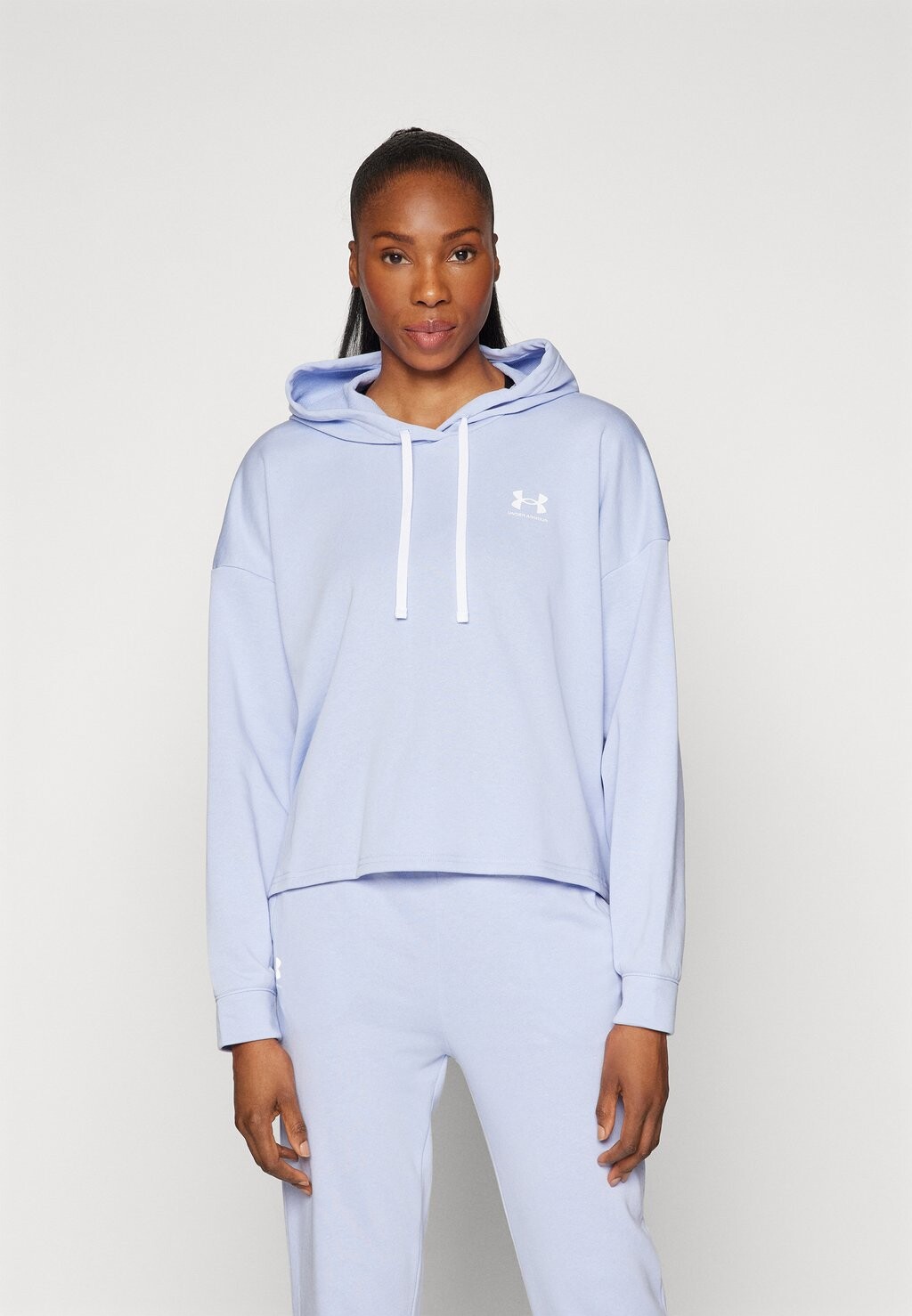 

Толстовка RIVAL TERRY HOODIE Under Armour, цвет celeste/white