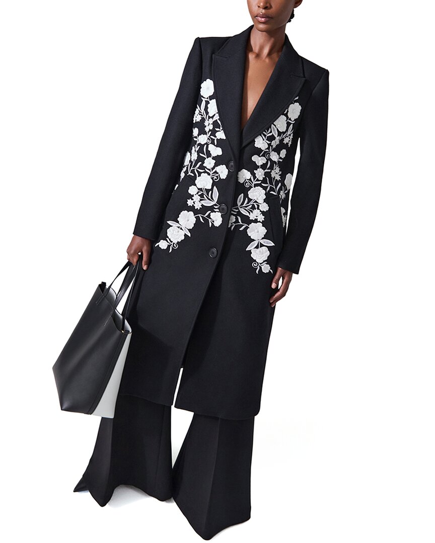 

Однобортное пальто Carolina Herrera из смесовой шерсти Carolina Herrera, черный