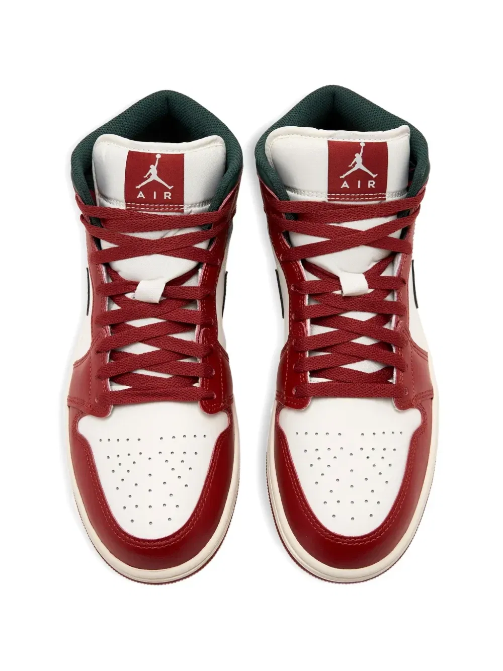 Кроссовки Jordan 1 Mid Nike, бордовый — фото 2