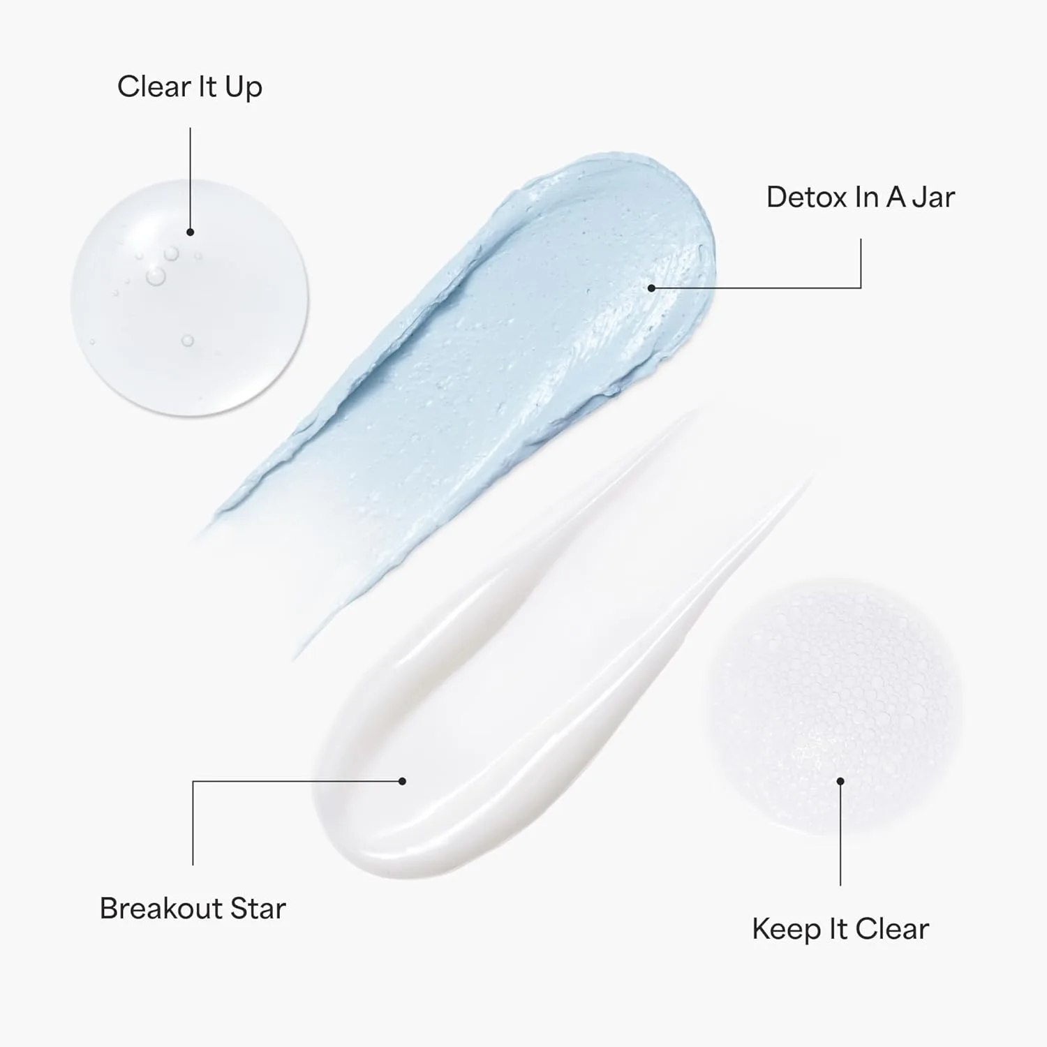 TULA Skin Care Clear Skin Starters набор для борьбы с акне и несовершенствами: пенка, корректирующий гель, увлажняющий крем, маска и дорожная сумка, 4 предмета — фото 2