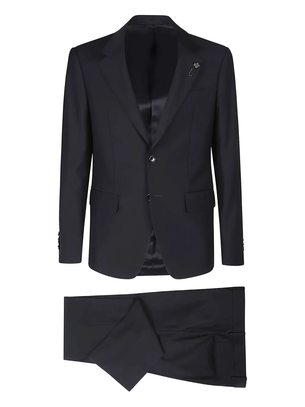 

Костюм из чистой шерсти Lardini, синий