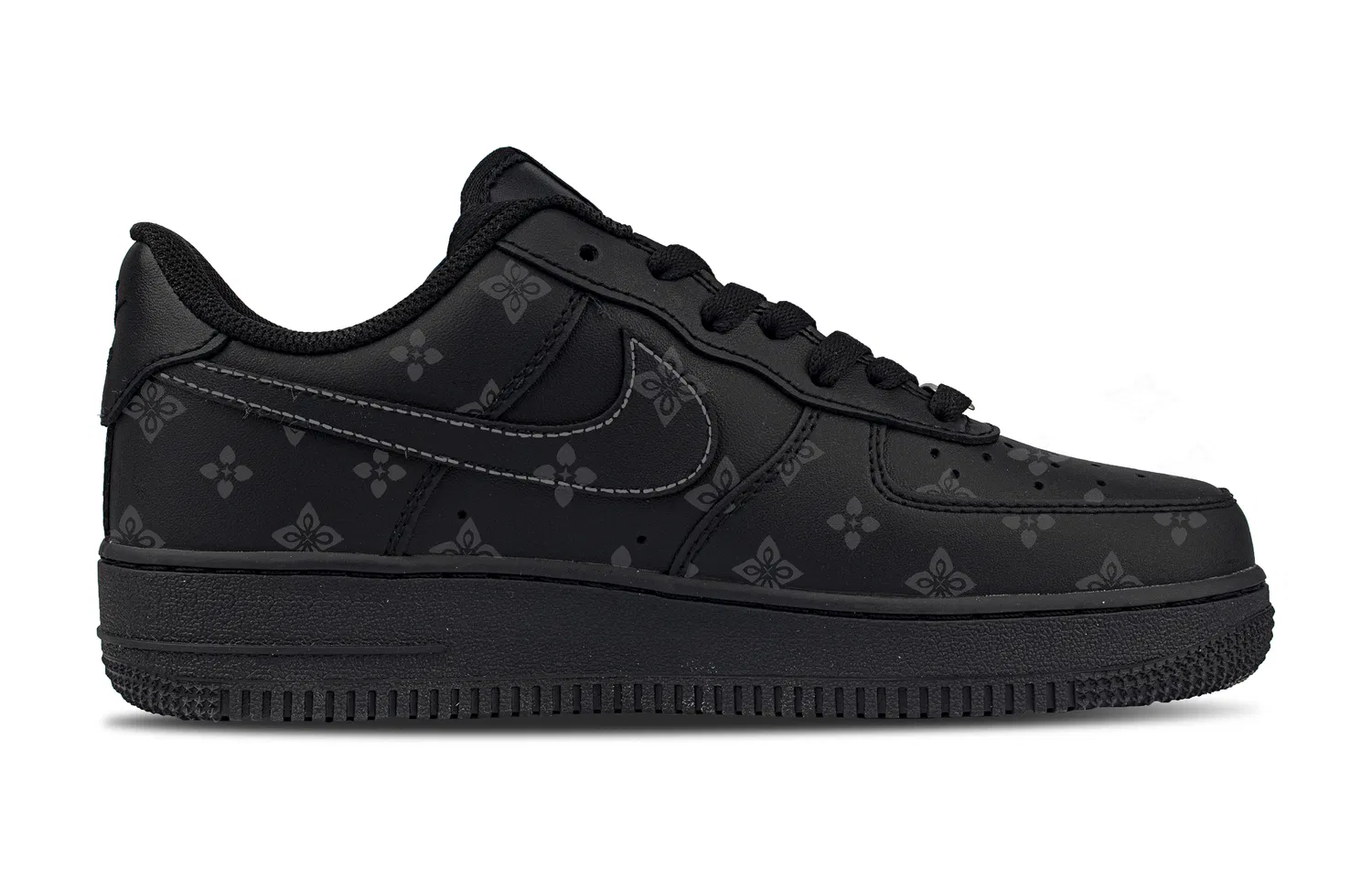 Кроссовки Nike Air Force 1 Low Black Gray — фото 3