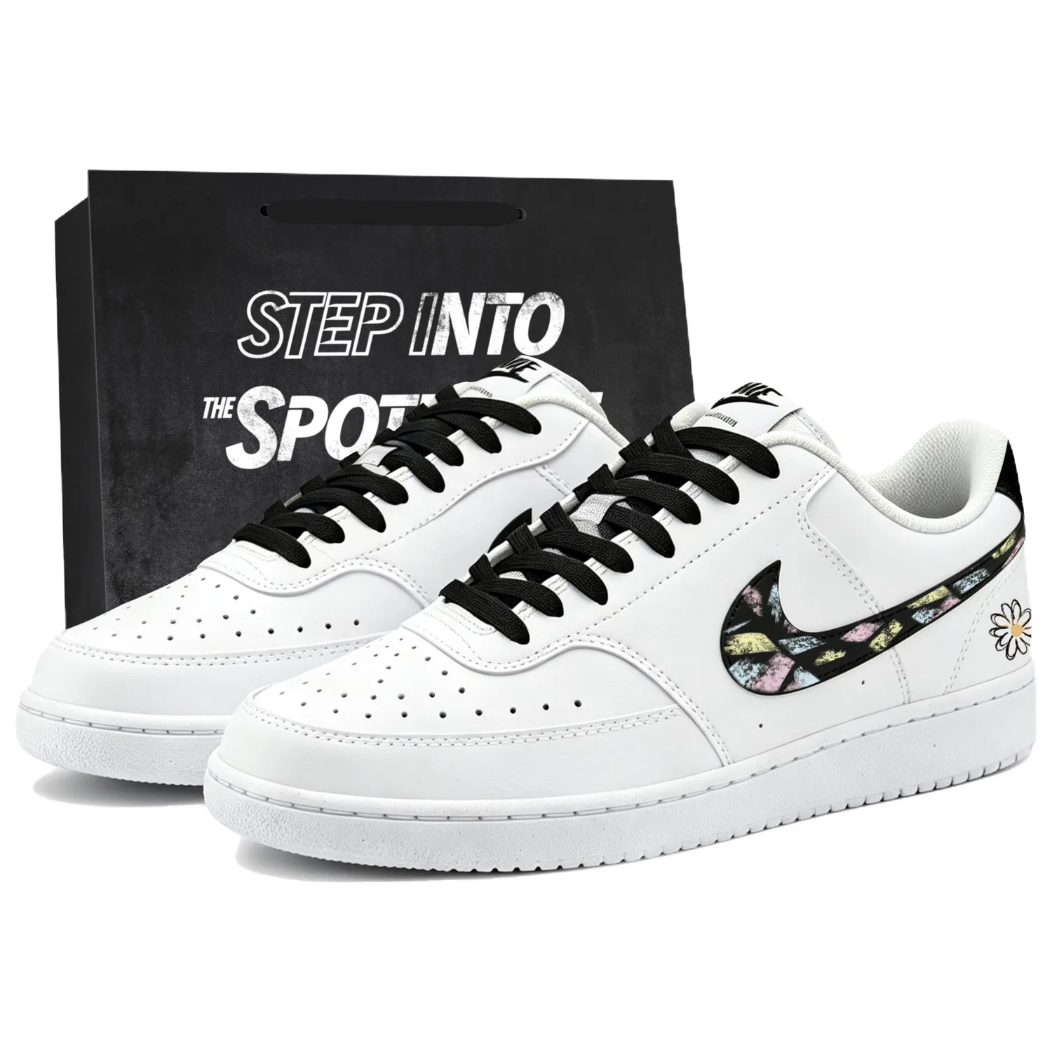 Кроссовки Nike Court Vision 1 Black White