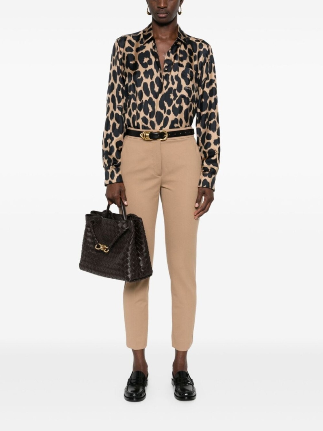 Max Mara узкие брюки Pegno из джерси, нейтральный цвет — фото 2
