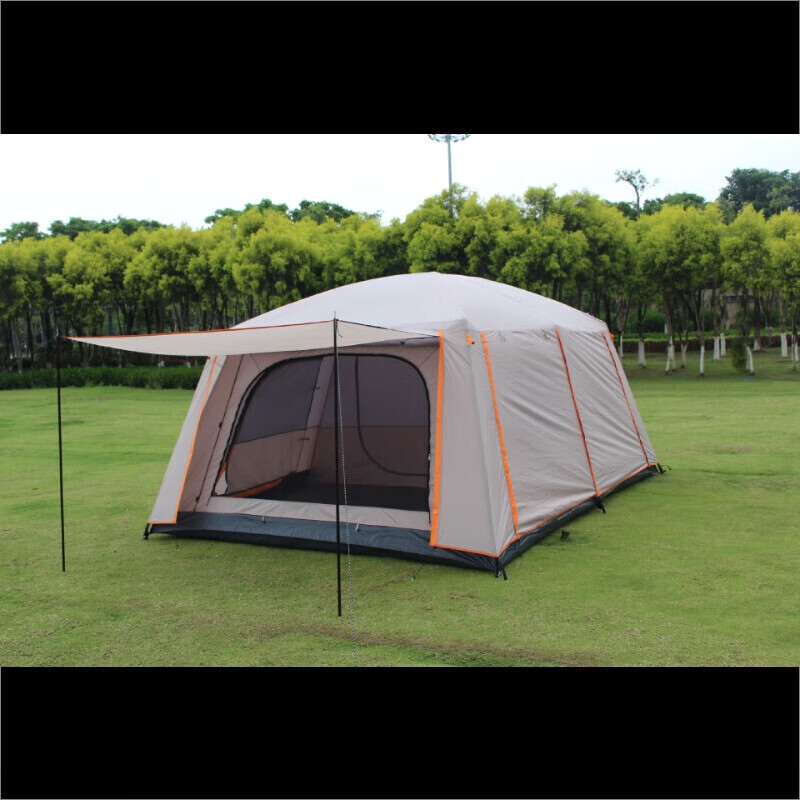 

Jingdian Guangnian JDGN, водонепроницаемая большая палатка для кемпинга, сырного цвета 4/6, «все включено», искусственный клей цвета хаки 4/6