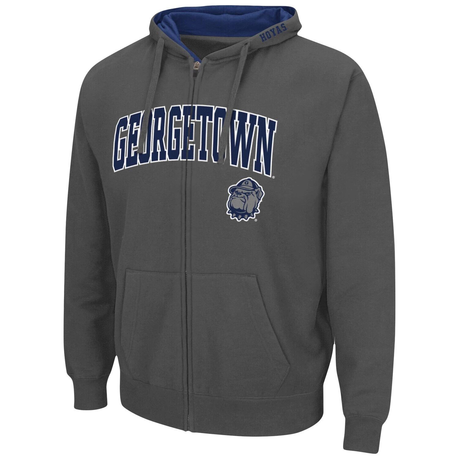 

Мужская темно-серая толстовка с молнией во всю длину Georgetown Hoyas Arch & Logo 3.0 Colosseum, Серый, Мужская темно-серая толстовка с молнией во всю длину Georgetown Hoyas Arch & Logo 3.0 Colosseum