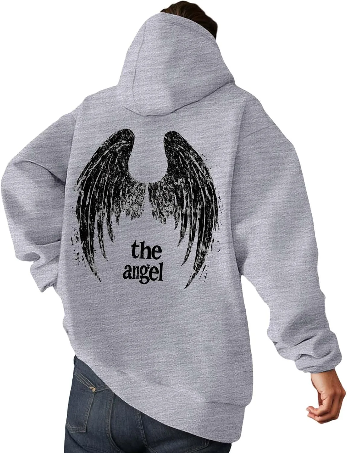 

Толстовка с капюшоном Winter Angel Print, утепленная флисом