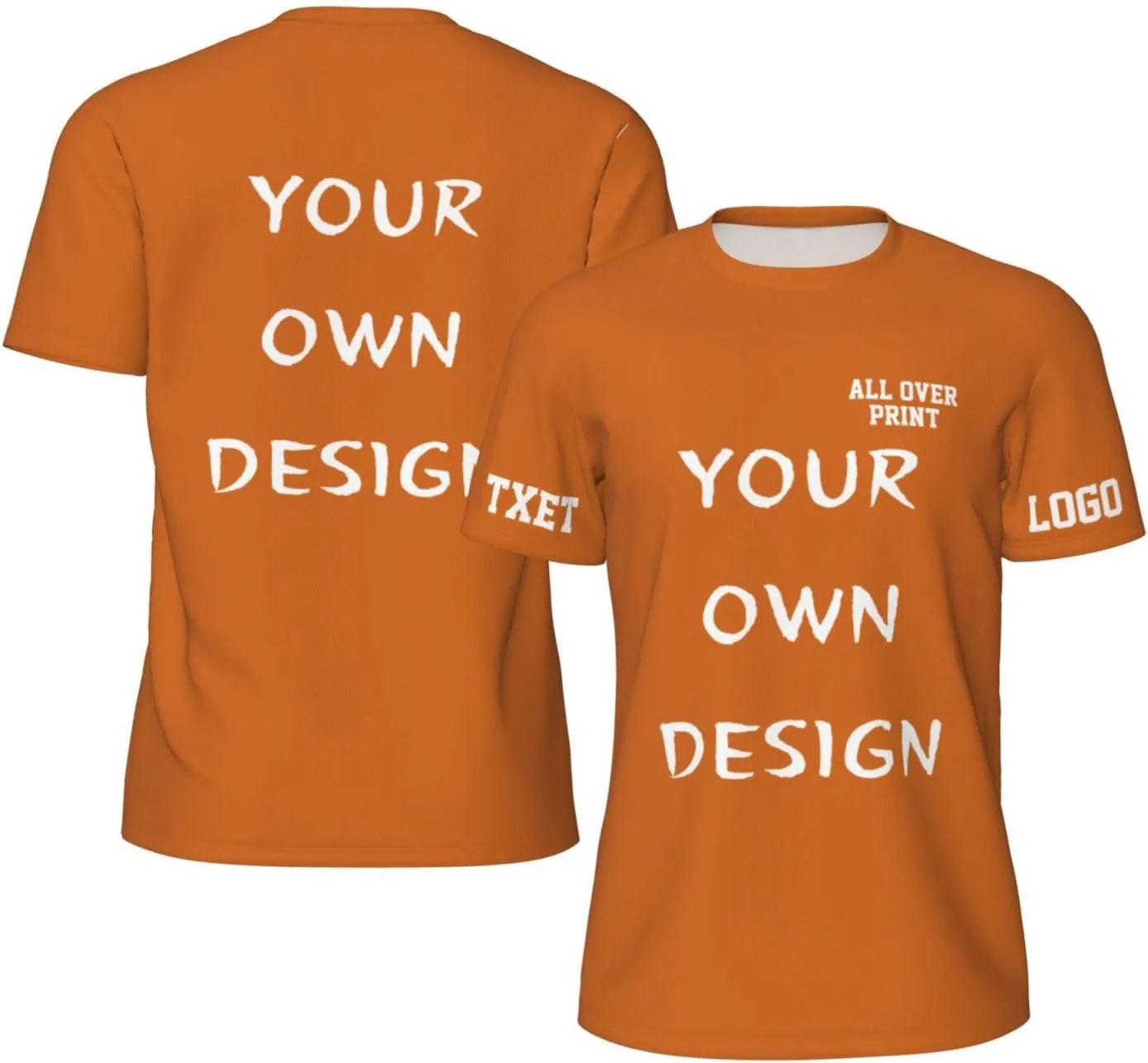 

Футболка с принтом на 4 сторонах для мужчин