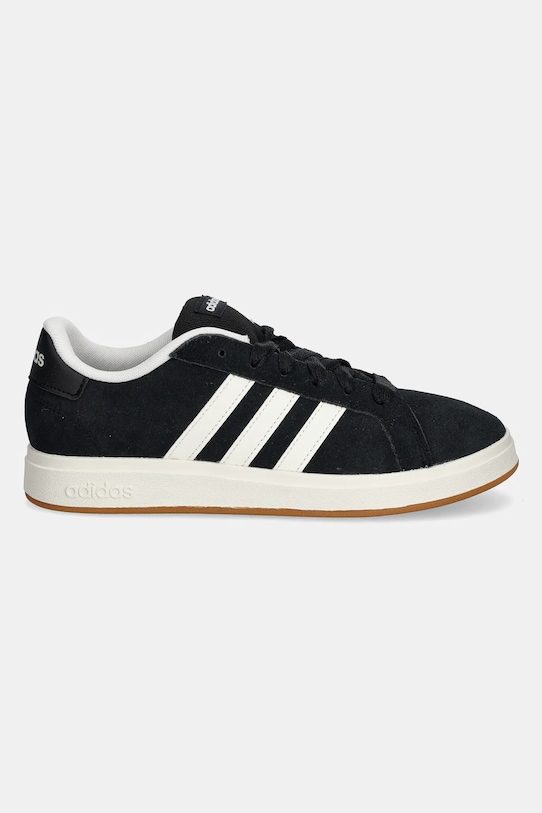 Детские замшевые кроссовки Grand Court 00s Adidas, черный — фото 2