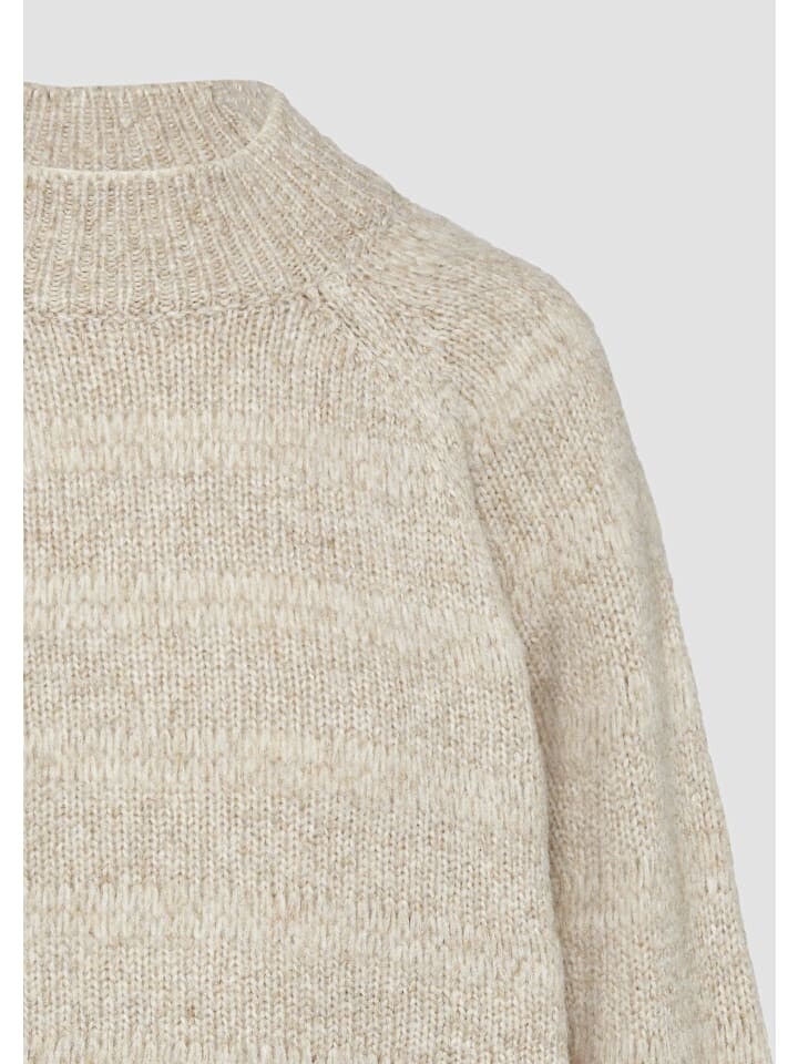 

Пуловер QS Strickpullover langarm, бежевый
