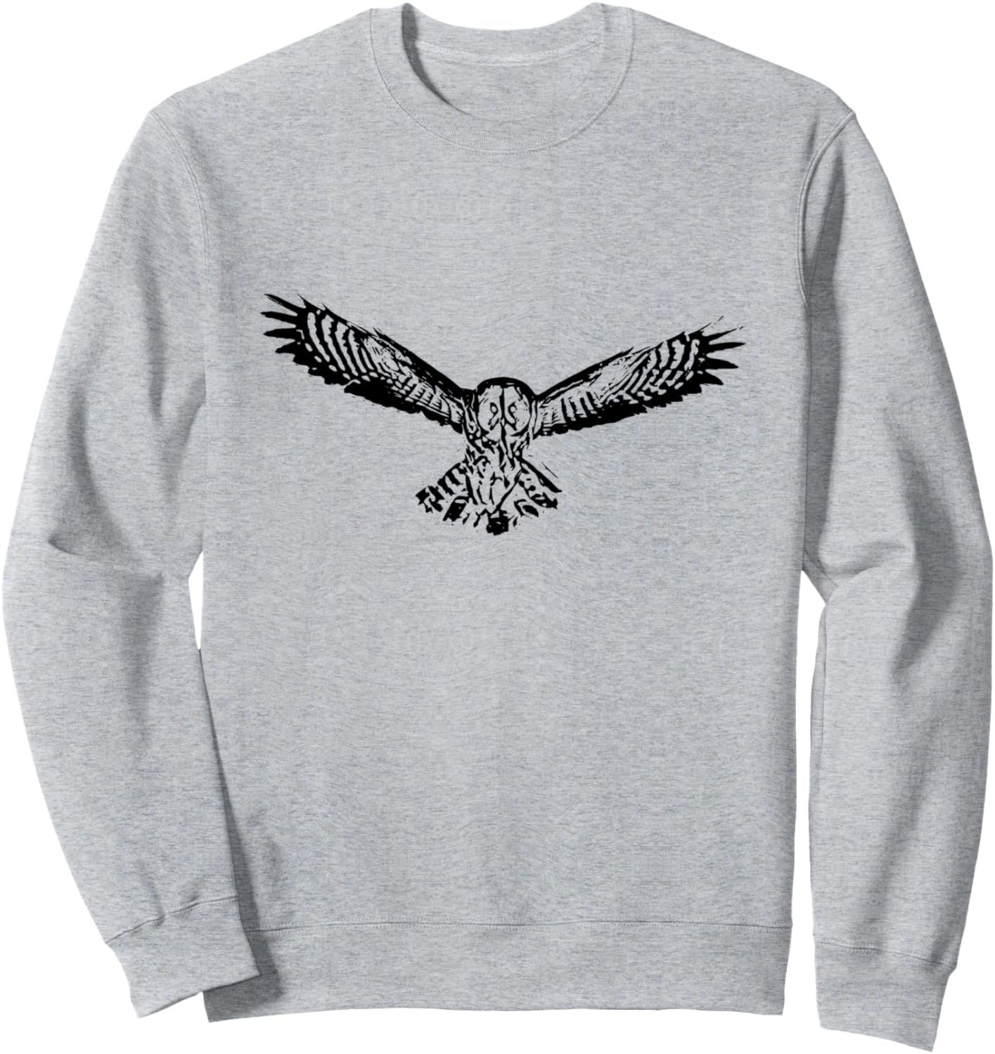 

Изображение совы, хищной птицы, красочный птичий рисунок, толстовка с животным рисунком Owl Bird Animal Gift Christmas Birthday, серый