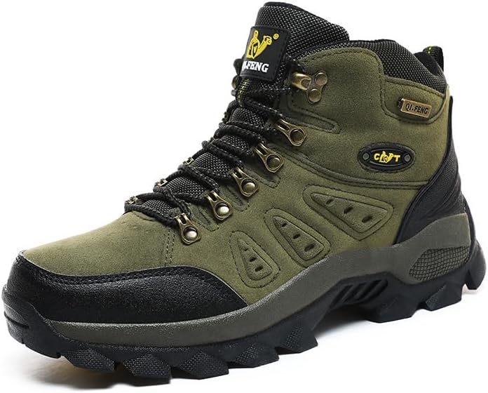 

Ботинки для походов Asifn для мужчин, для активного отдыха, треккинга, работы и альпинизма, противоскользящие, легкие, для кемпинга и работы, зеленый