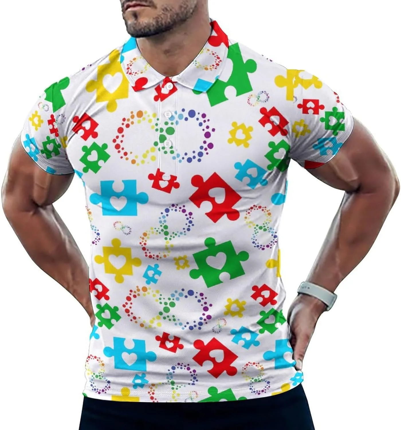 Футболка Autism Heart Black с коротким рукавом