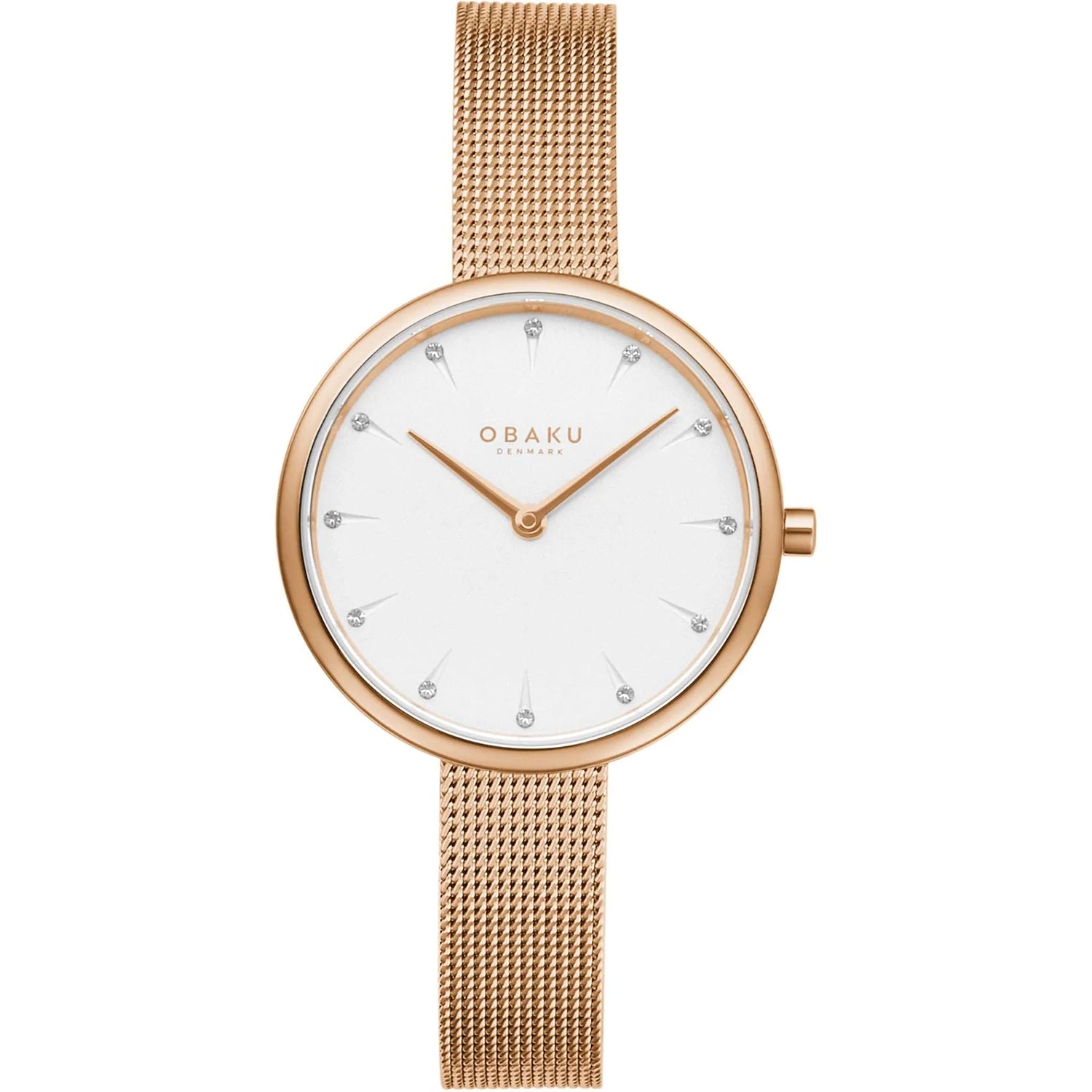 

Obaku женские классические часы с белым циферблатом