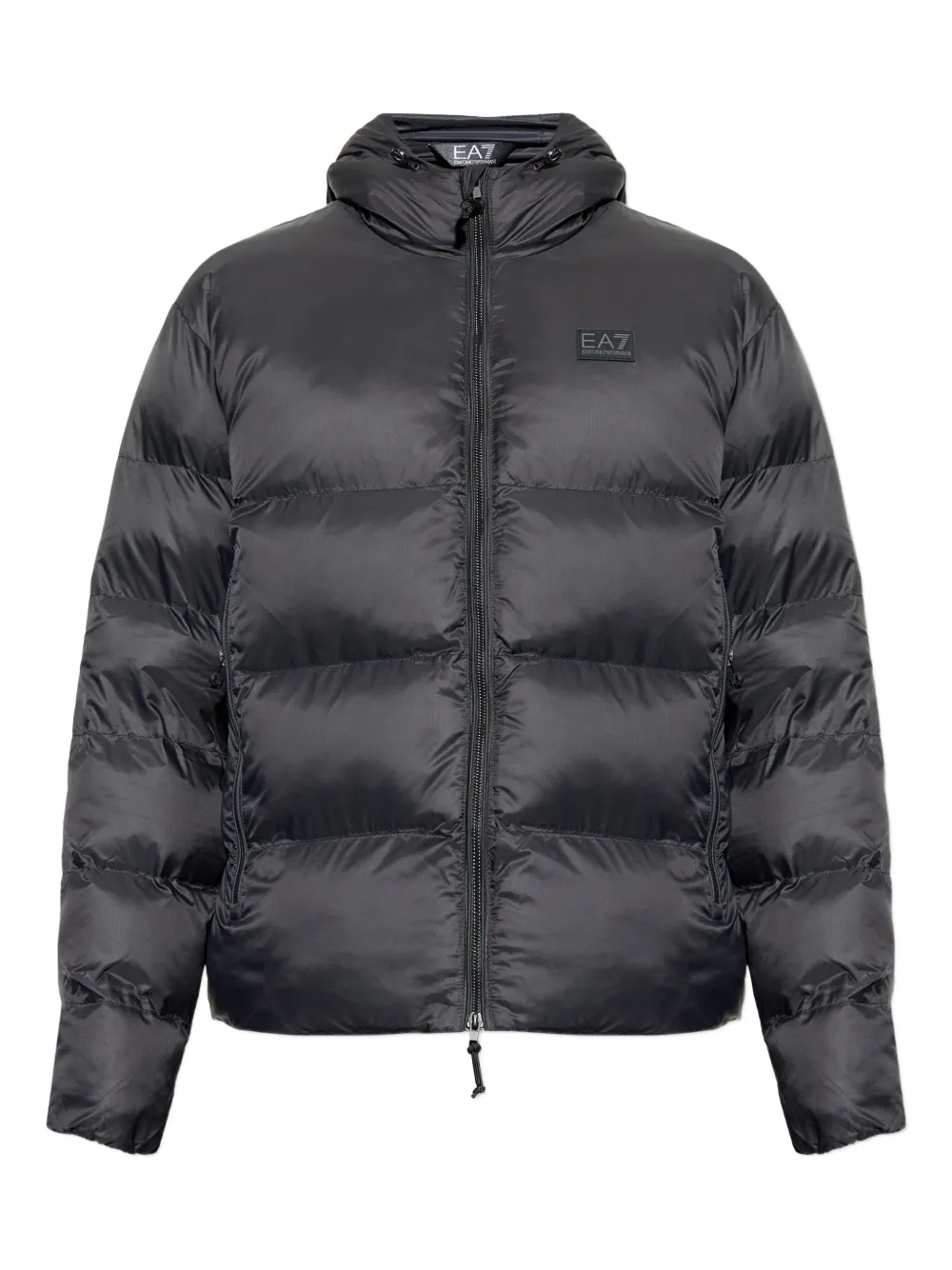 

Куртка с капюшоном и логотипом Ea7 Emporio Armani, черный