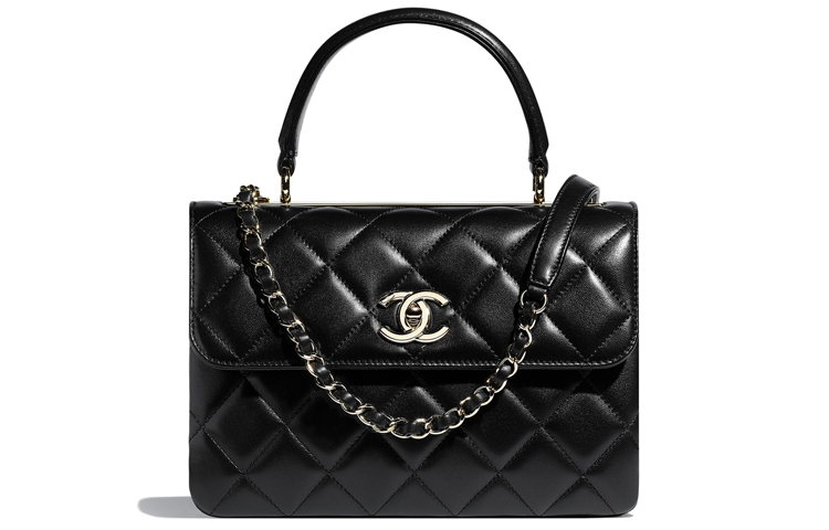 

CHANEL Модная женская сумка из ягненка черная наплечная через плечо маленькая