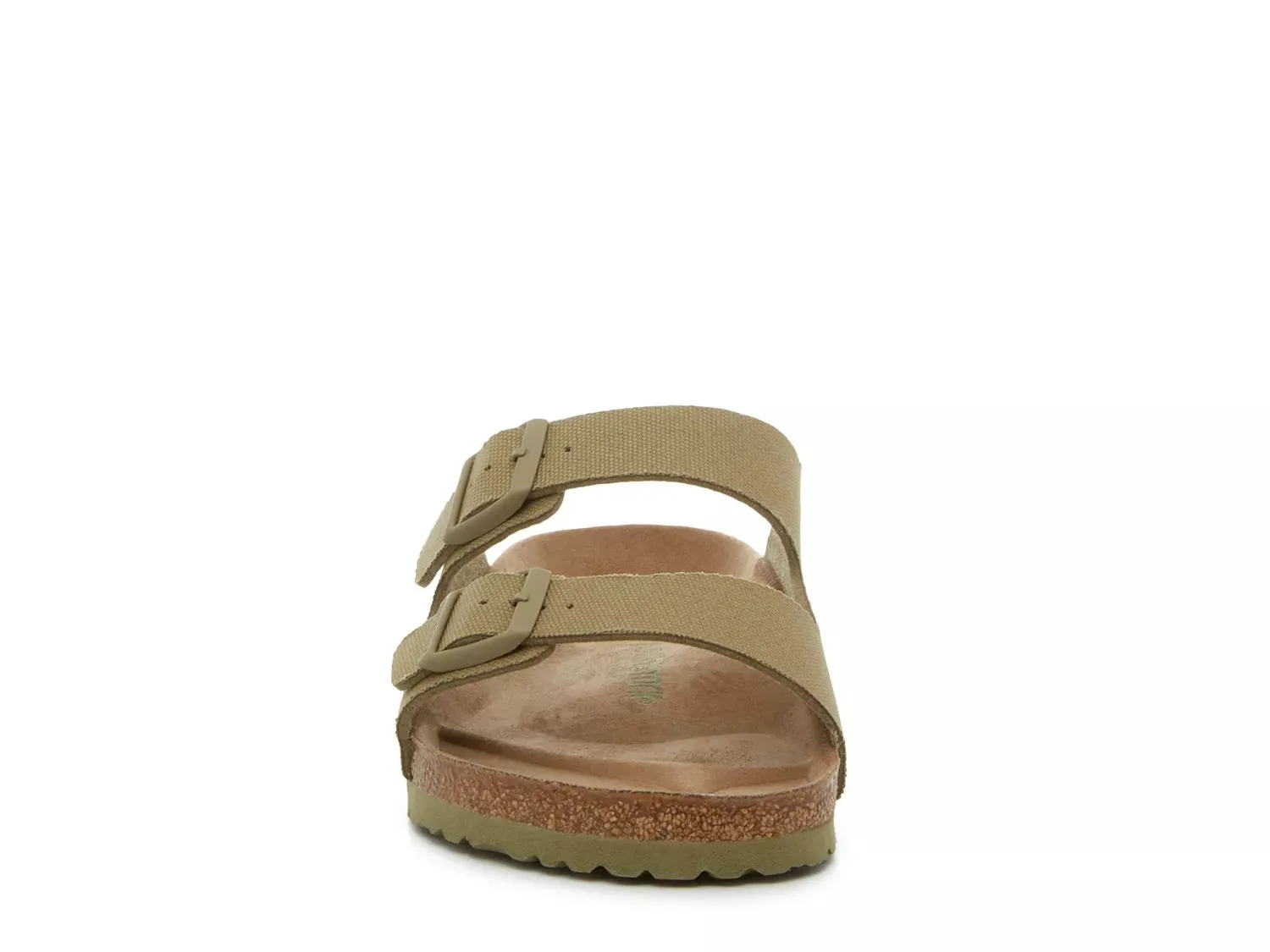 Сандалии-слайды Birkenstock Arizona Canvas — мужские, выцветший хаки-зеленый — фото 2