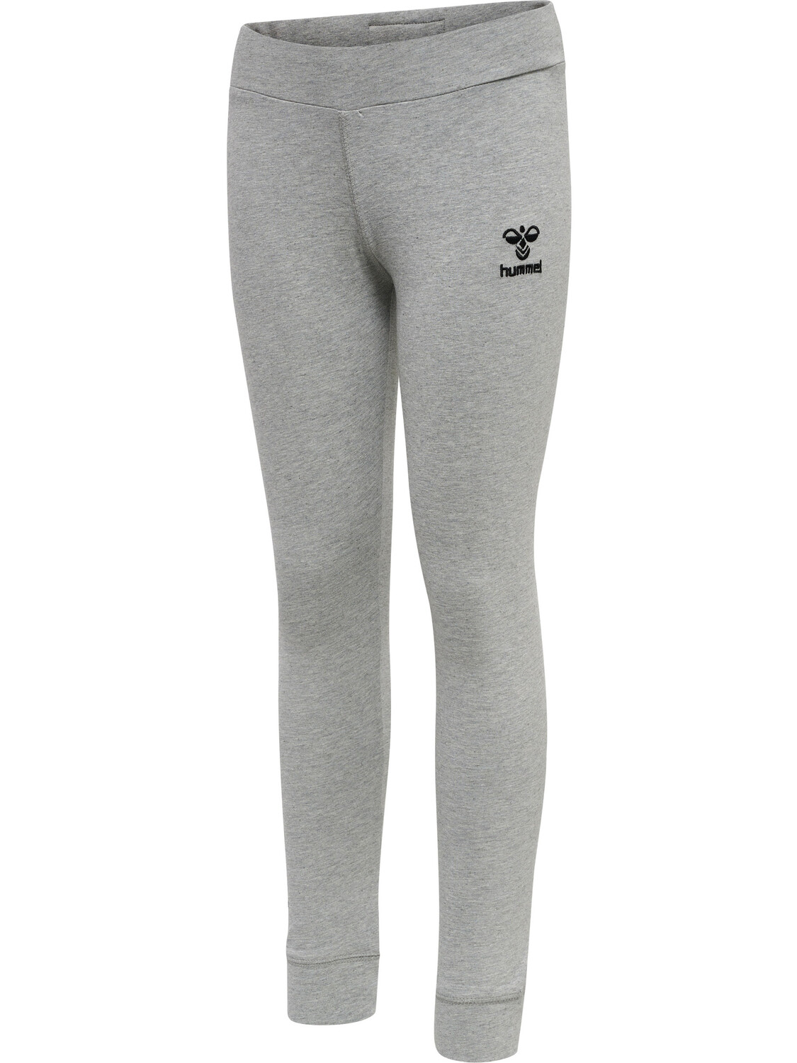 Леггинсы Hummel Hmlmove Grid Cotton Tights Kids, серый меланж — фото 4