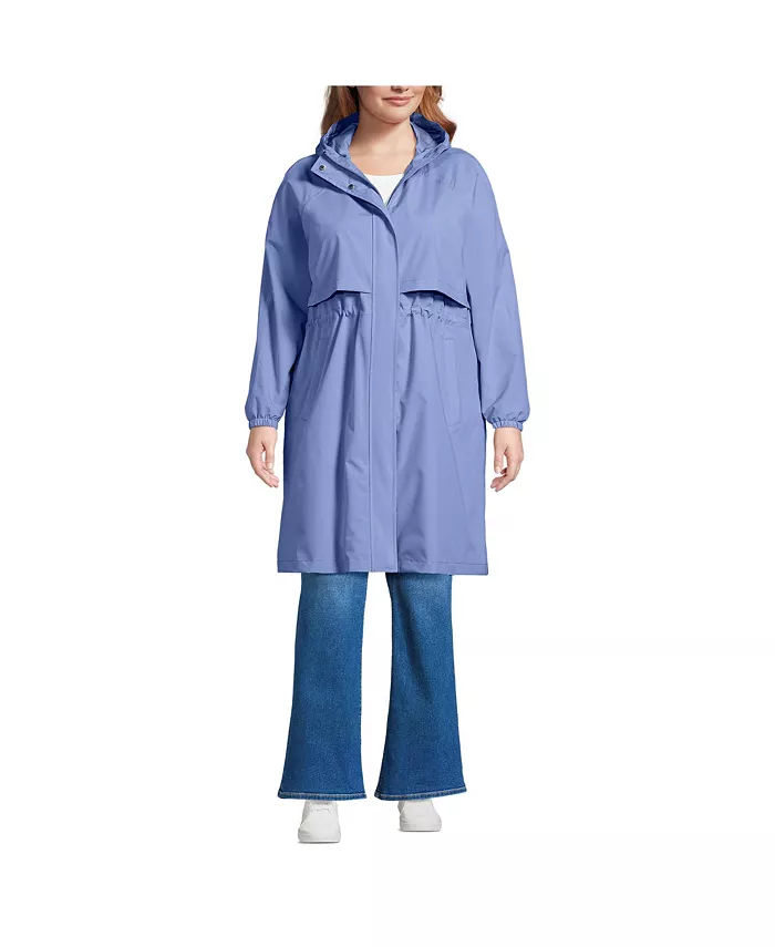 

Длинный складной плащ Squall Plus Size Lands' End, фиолетовый