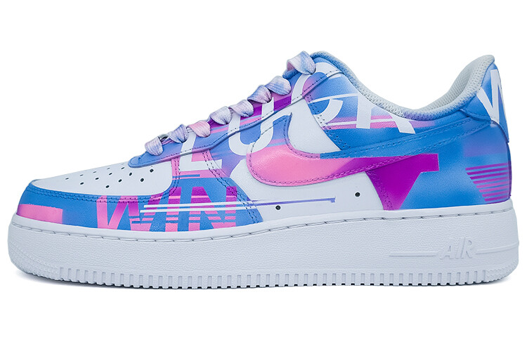 

Кроссовки для скейтбординга Air Force 1 женские с низким верхом, белые/синие/фиолетовые Nike, Синий, Кроссовки для скейтбординга Air Force 1 женские с низким верхом, белые/синие/фиолетовые Nike