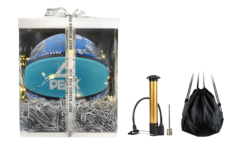 

PEAK Резиновый баскетбольный мяч blue gray размер 7 тренировочный unisex