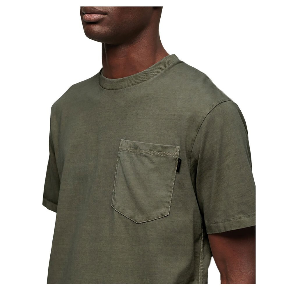 Футболка Superdry Contrast Stitch Pocket Short Sleeve Round Neck, зеленый — фото 3