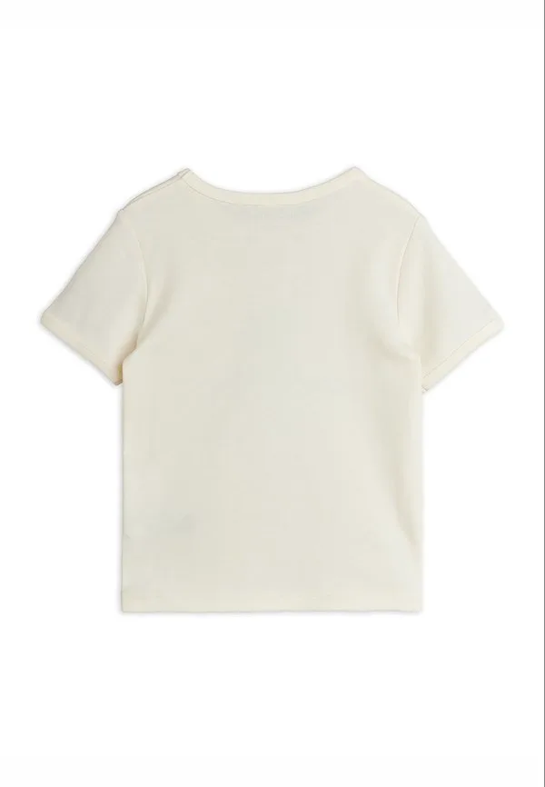 Футболка с обычным принтом «космический тур» Mini Rodini, Off-White — фото 2