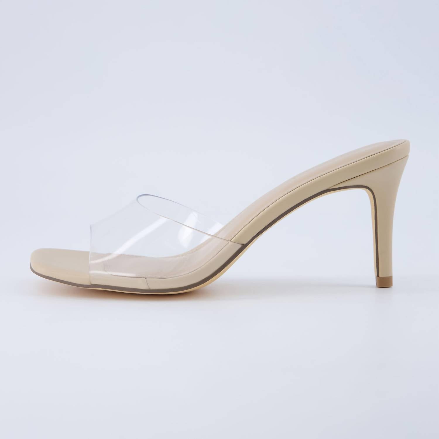 Женские сандалии Evie One Band Dress с прозрачными ремешками CUSHIONAIRE, Clear Clear — фото 2