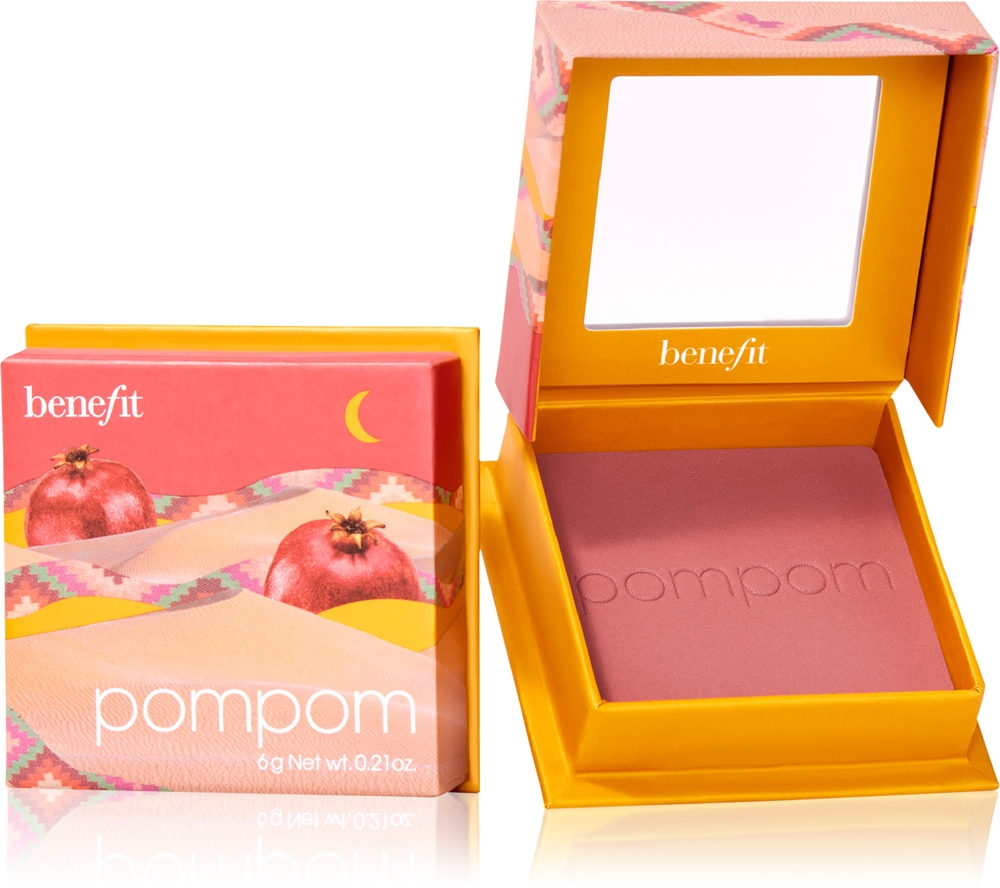 

Пудровые румяна Pompom Wanderful World Benefit, atspalvis pomegranate rose 6 гр