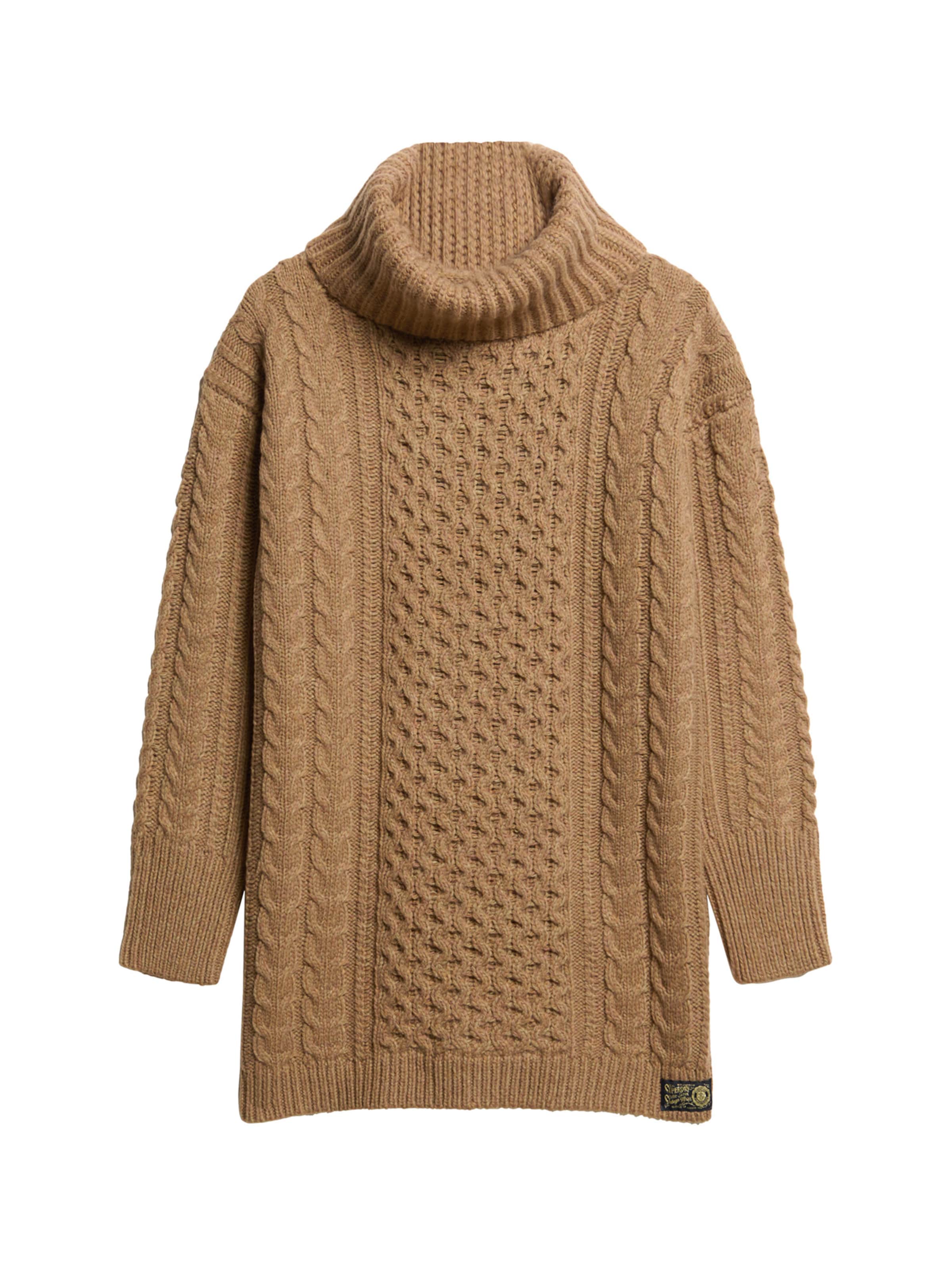 

Superdry & Co Вязаное платье в светло-коричневом цвете