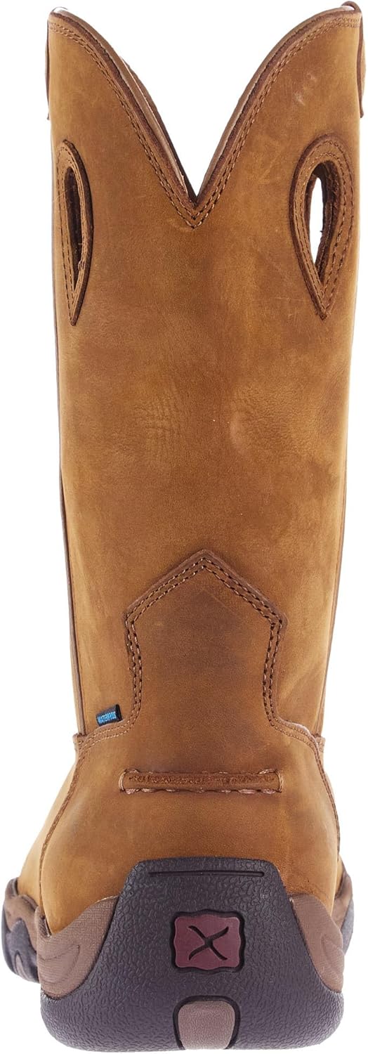 Ботинки для походов Twisted X Men's 11 с круглым носком и технологией Nano Toe, Distressed Saddle — фото 3