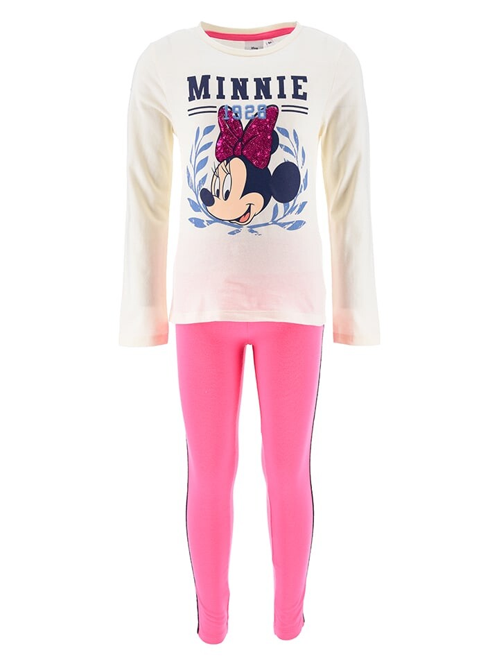 

Лонгслив Disney Minnie Mouse 2tlg. Outfit Minnie, цвет Weiß/Pink