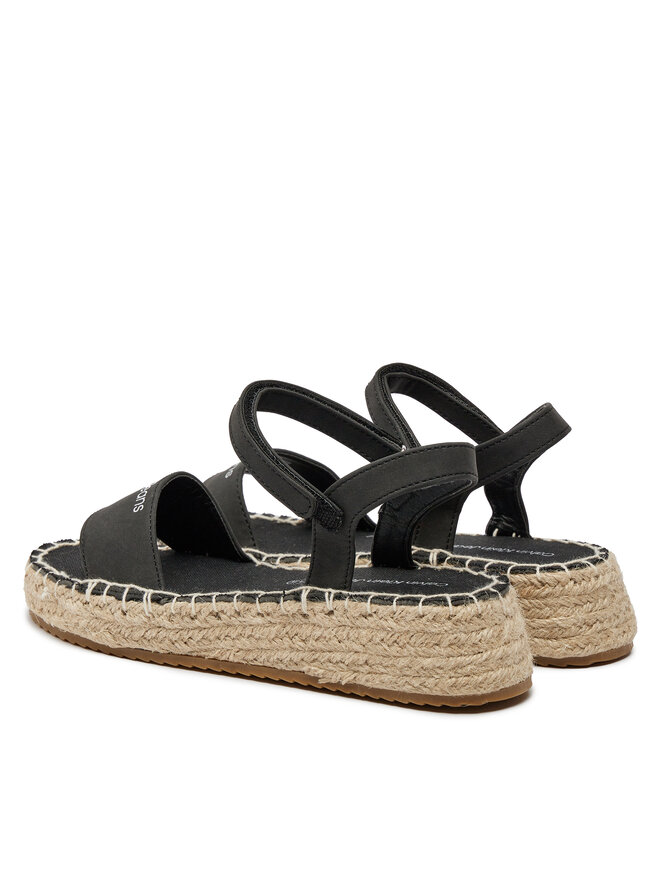 Эспадрильи Calvin Klein Jeans Rope Wedge V3A7-80839-1708 S, черный — фото 3