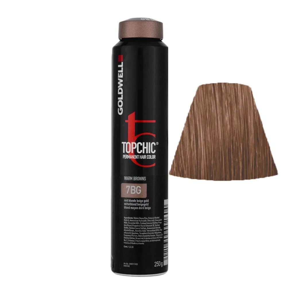 Краска для волос Goldwell Topchic 7BG, 250 мл Goldwell, 7Bg With.Bl.Beigegold