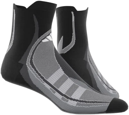Детские носки Adidas Performance Designed for Sport с графическим принтом, унисекс, черный/белый/серый — фото 3