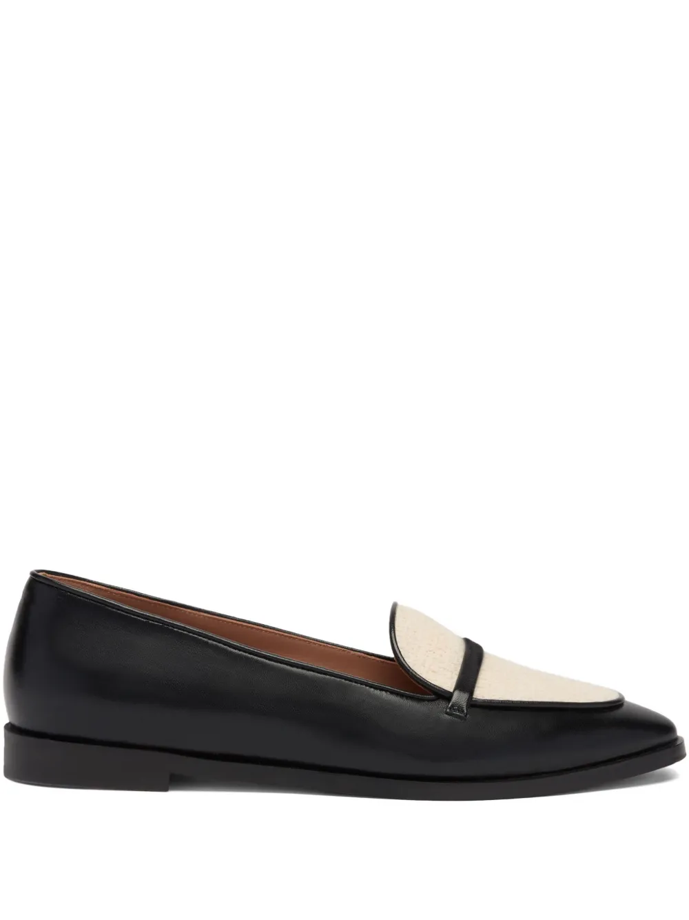 Лоферы со вставками Malone Souliers, черный
