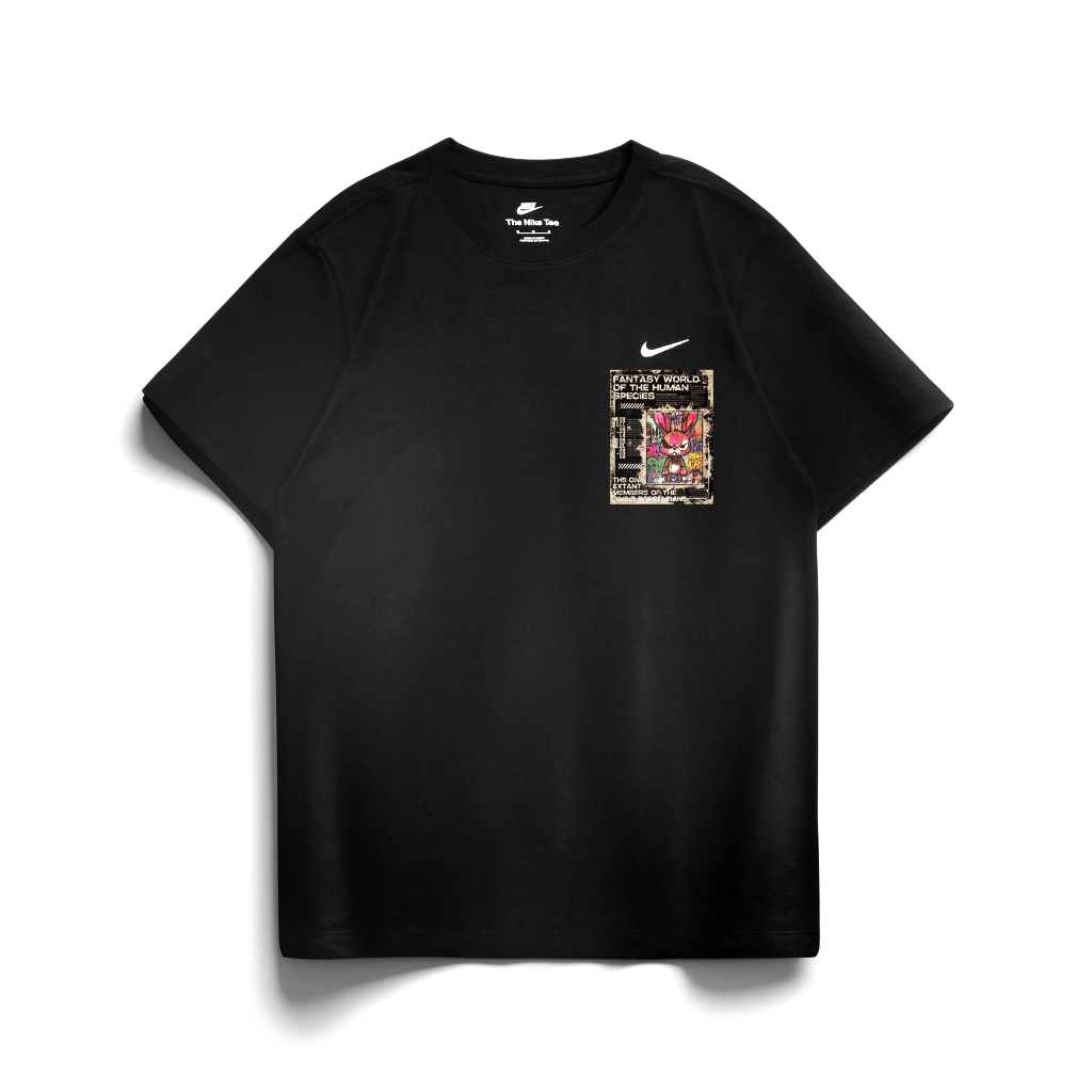 

Nike Спортивная футболка унисекс черная, Черный, Nike Спортивная футболка унисекс черная