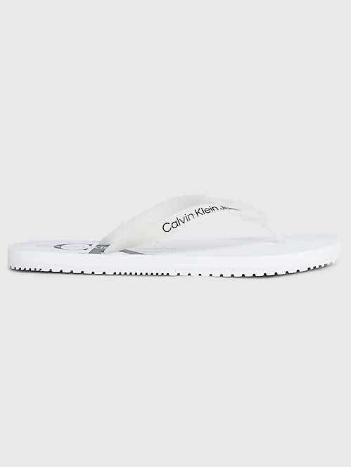 

Шлепанцы Calvin Klein Jeans BEACH SANDAL MONOGRAM TPU, белый