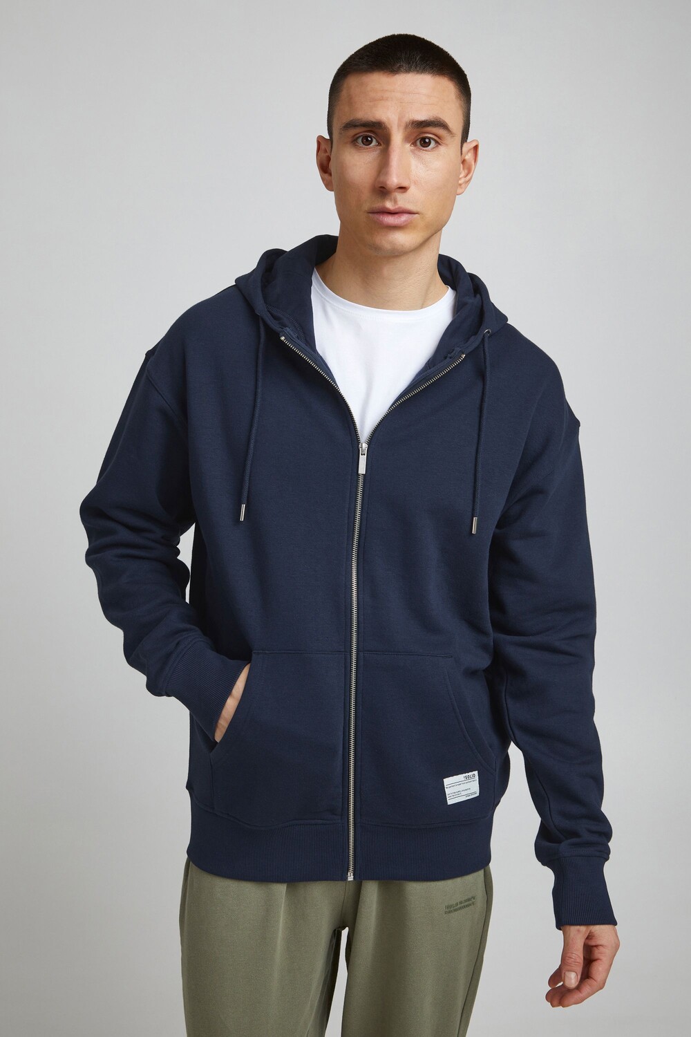 

Толстовка !SOLID Kapuzensweatjacke SDMason Zipper SW 21106796, синий